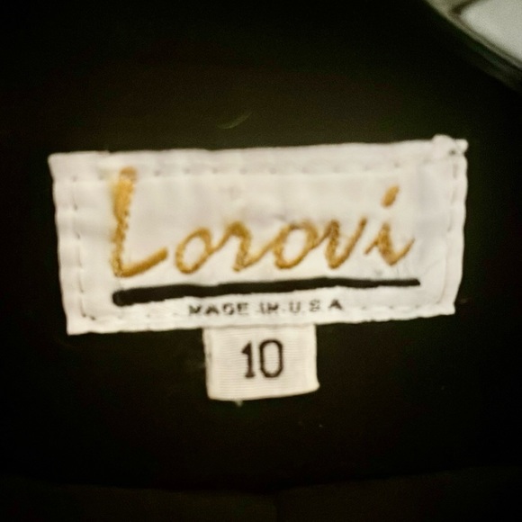 Gorgeous vintage wool blend blk coat sz 10 velvet collar and coff - Picture 3 of 5